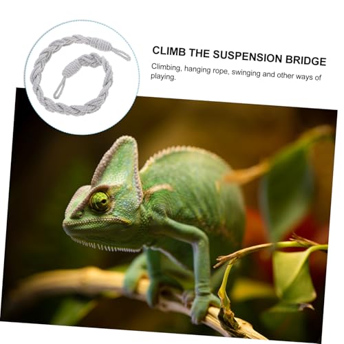 VICASKY Crab Climbing for Reptile Tanks Hanging Crab Rope Ladder and Vines Cute Animal Decor for Bearded Dragons and More for Terrariums and Gardens