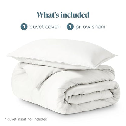 Bare Home Bedding Duvet Cover Extra Long Size - Premium 1800 Super Soft Collection - Lightweight, Cooling Duvet Cover - Soft Breathable Bedding (Twin/Twin XL, Cream) - color: 13 - Cream (No Comforter), size: Twin/Twin XL