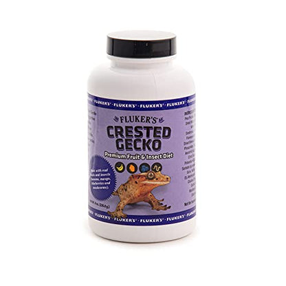 Fluker's Premium Crested Gecko Diet, Made with Real Fruit and Insects, 8 oz - size: 8 Ounce (Pack of 1)