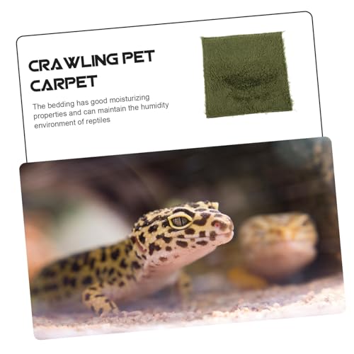 Sosoport Reptile Carpet Mat for Tortoises and Amphibians Washable and Reusable Substrate Liner for Reptile Tanks for Snakes Lizards and Pets Cut to Fit