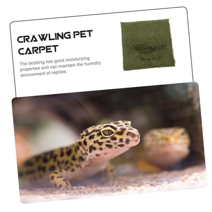 Sosoport Reptile Carpet Mat for Tortoises and Amphibians Washable and Reusable Substrate Liner for Reptile Tanks for Snakes Lizards and Pets Cut to Fit