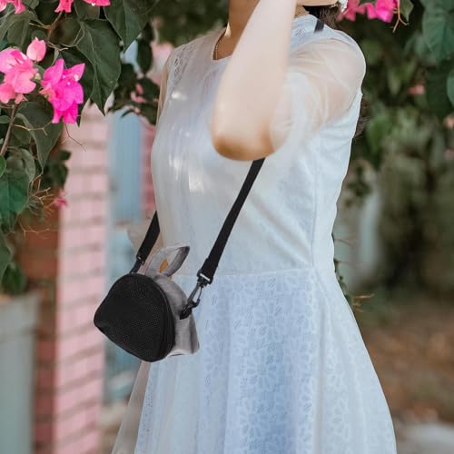 Beaupretty Small Animal Carrier Bag with Adjustable Breathable Mesh Shoulder Strap, Portable Small Pet Backpack for Hamster, Guinea Pig, Rat, and Reptile Travel Outdoors