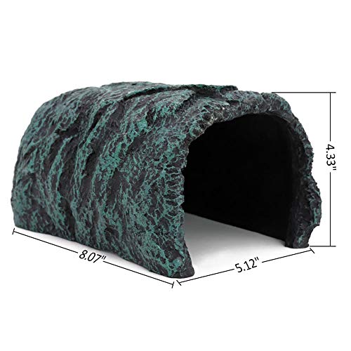 Reptile Rock Hideout Reptile Rock Hide Cave Reptile Hide Away Turtle Hideout for Bearded Dragon Tortoise Small Lizards Fish Amphibians