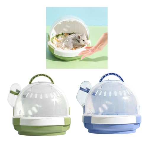 Pet for Hamster Carry Cage Small Animals Portable Travel Cage with Water Bottle Guinea Pigs Outgoing Carry Case Travel Pet House for Outdoor