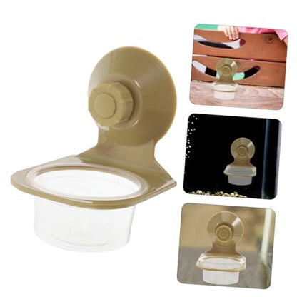 BESPORTBLE Tortoise Food Bowl Turtle Feeder Plate for Terrarium Reptile Dish Suction Cup for Geckos Chameleons
