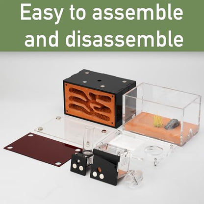 Terra Core StackTower Ant Nest with Starter Kit 5.9 x 3.54 x 7.28 in - size: Terra Core Series-StackTower