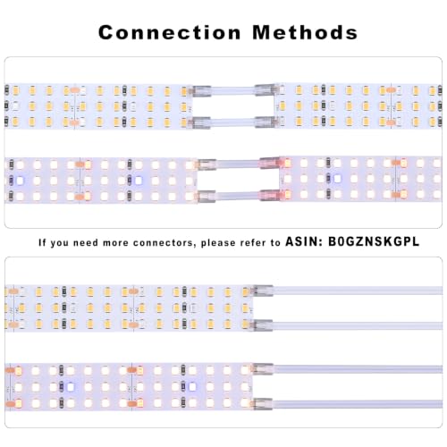 6.6FT LED Plant Grow Light, 840LEDs Full Spectrum Grow Lamp with High PPFD, 24V 55W Cuttable Plants Growing Light Strip Flexible Self Adhesive for Seedlings Veg Flower - size: 6.6FT