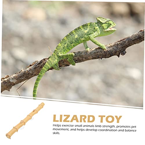 Abaodam Bearded Dragon Climbing Branch Suction Cup Reptile Decor for Lizard Enrichment Durable Natural Wood Structure for Bearded Dragons Geckos More