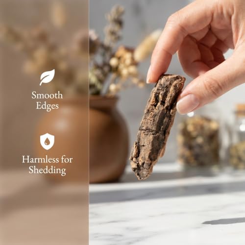 1 Set Reptile Bark Bedding: Natural Cork Bark for Reptiles - 0.57LBs Flat Wood Terrarium Substrate Supplies for Snake Spiders Bearded Dragons Hermit Crabs Geckos