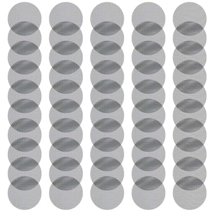 50 Pcs Flower Pot Hole Mesh Pad, Bonsai Pots Bottom Grid Mat Plant Pot Drainage Mesh Hole Screens Gray Circular 1 One Size