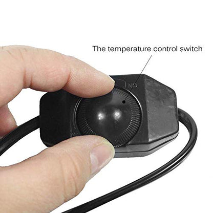 KABASI Reptile Heating Pad, 20W 16.5x11 inch Waterproof Reptile Heat Pad Under Tank Terrarium with Temperature Control, Safety Adjustable Reptile Heat Mat for Turtle, Tortoise, Snakes, Lizard, Gecko - color: 20W-16.5x11 in
