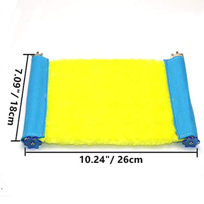 Bird Nest Bed Hammock Toy Hamster Warm Comfortable Hanging House Perch Stand for Parrot Parakeet Cockatiel African Grey Cockatoo Lovebird Conure Finch Chinchilla Rat Gerbil Cage Accessories (L) - size: L