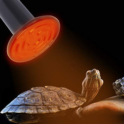 E27 Ceramic Heating Lamp Reptile Animal Pet Ceramic Heat Light Lamp Reptile Heat Bulb for Reptiles Tortoise Chicken Pets Rest 220V 240V(100W)
