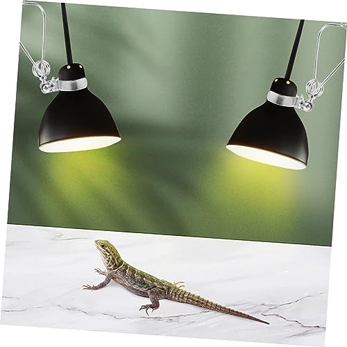 Happyyami 2Pcs Adjustable Clamp Stand for Reptile Heat Lamps Durable Fixture for Turtle and Lizard Lighting Heat Resistant and Sturdy Design for Reptile Habitat Setup
