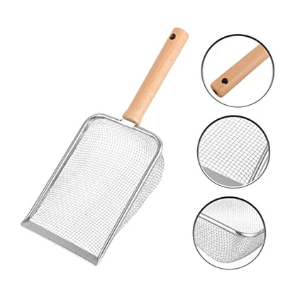 BESPORTBLE Reptile Litter Scoop Comfortable Handle for Easy Cleaning for Turtles Lizards and More Mesh for Efficient Waste Removal