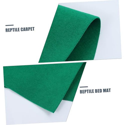 COLLBATH Reptile Carpet Liner Lizard Liner Mat Reptile Substrate Washable for Pet Cage - color: Green