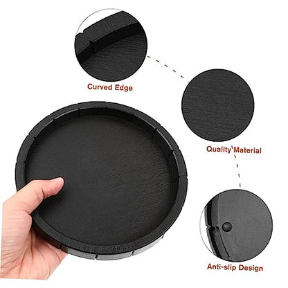 4pcs Reptile Food Bowls Smooth Plastic Drinking Dish for Tortoise Lizard Amphibian Feeding Safe Easy to Clean Water Container for Pets