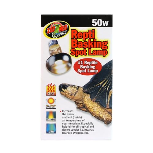 Zoo Med Repti Basking Lamp 50 Watt for Reptiles - color: White, size: 50 Watts