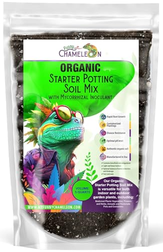 Organic Seed Starter Soil – Seed Starting Mix with Mycorrhizal Fungi – Natural Root Stimulator – Potting Soil for Vegetables and Herbs (5 QUARTS) - color: Myco Seed Starter, size: 5 quarts