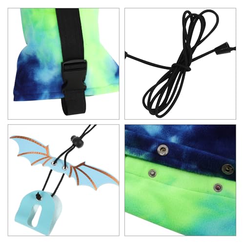 Adjustable Blue Reptile Leash and Portable Reptile Carrying Bag Set for Outdoor Travel, Bearded Dragon Carrier with Strap for Safe Transport