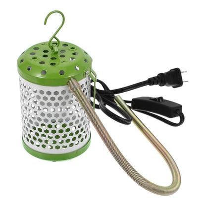 YARNOW Reptile Heat Lamp with Adjustable Stand Dual Ceramic Heater Guard for Bearded Dragons Tortoises and Chicks Rapid Heating Easy Installation for Reptile Tanks
