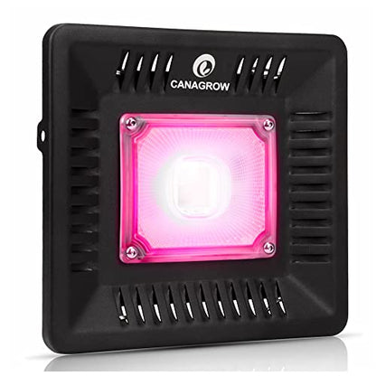 Full Spectrum LED Grow Lights for Indoor Plants, CANAGROW Waterproof COB Outdoor Grow Light, Plant Growing Lamps Refugium Light for Saltwater Aquarium, Heating Lamps for Plants Seeding, Veg, Blooming - size: 1 Bulb Pink - 100 W