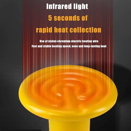 JZNCHP-Reptile Heat lamp-Ceramic Heat emitter-Bearded Dragon Tank Accessories 150W Yellow Infrared Bulb Emitter Lamp for Pet Heat lamp for Chickens(2-Pack)