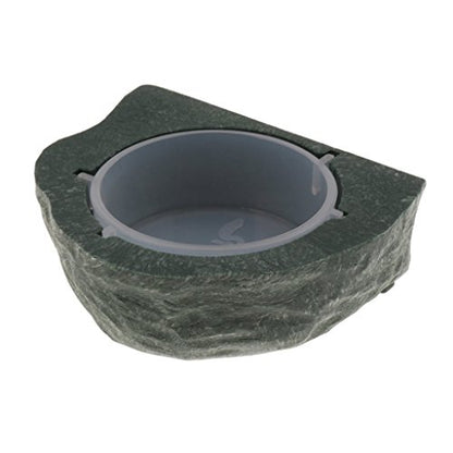 Magnetic Reptile Food Water Bowl Terrarium Reptile Feeder Feeding Dish for Gecko, Lizard, Turtle (Green) - color: Green