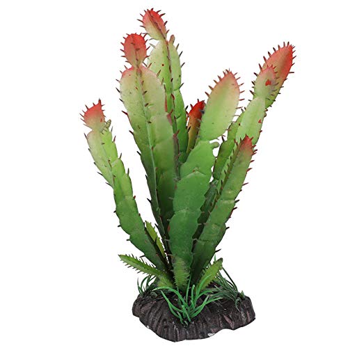 Artificial Water Plants Simulated Landscaping Plants Simulation Plastic Cactus Plant Terrarium Reptiles Habitats Decoration Landscape Aquarium for Home Decor