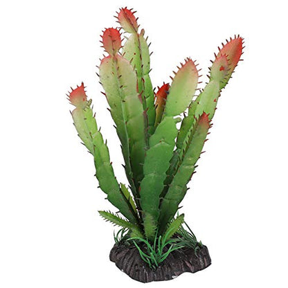 Reptile Habitats, Landscaping Plant Decoration Terrarium Decor Plastic Aquarium Artificial Plants for Aquarium Fish Reptile Terrarium