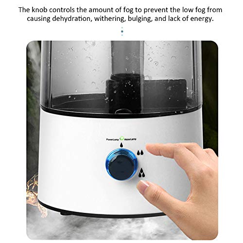 iayokocc Reptile Humidifier Reptile Fogger with Extension Hose, Automatic Terrarium Fogger for Lizard Tortoise Amphibians (US Plug)