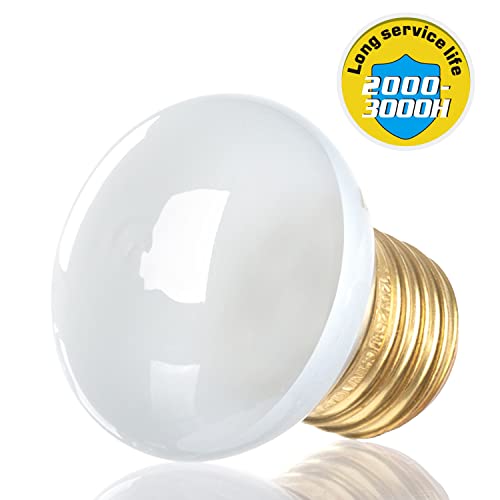 REPTI ZOO 25W Upgraded Nano Reptile Daylight Basking Spot Heat Lamp Bulb 2 Pack, UVA Full Spectrum Sun Light Daytime Heating Lamp for Reptile and Amphibian