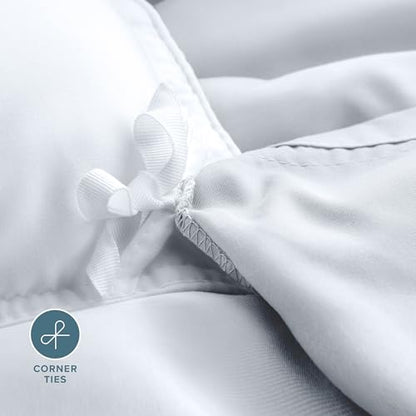 Bare Home Bedding Duvet Cover Extra Long - Premium 1800 Super Soft Collection - Lightweight, Cooling Duvet Cover - Soft Breathable Bedding (Twin/Twin XL, White) - color: 01 - White (No Comforter), size: Twin/Twin XL