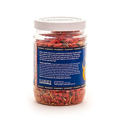 Fluker's 76044 Buffet Blend Adult Formula Bearded Dragon Formula, 7.5oz - size: 7.5 Ounce (Pack of 1)