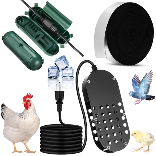 Relaxweex 3 Pcs Bird Bath Fountain Submersible Birdbath Hummingbird Water Trough for Outdoor Garden Patio Lawn Pond Poultry Horse Drink, Pipe Tape Cord Cover(Black,250 W) - color: Black, style: 250 W