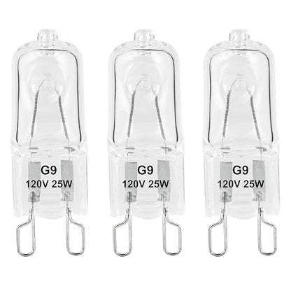 G9 Heat Lamp Bulbs for Reptile,Day White, Mini Halogen Bulb 25W, Infrared Reptile Heat Lamp for Bearded Dragon Gecko Turtle Lizard, Pack of 3 - size: 25W-Pack of 3