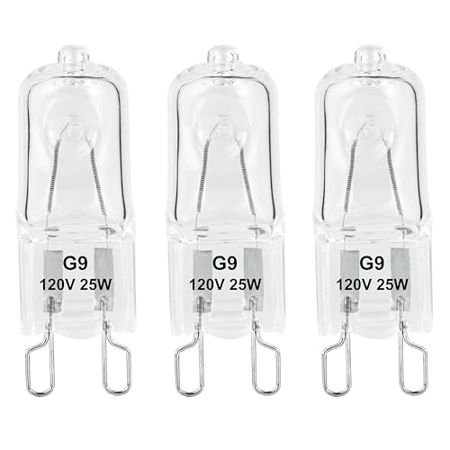G9 Heat Lamp Bulbs for Reptile,Day White, Mini Halogen Bulb 25W, Infrared Reptile Heat Lamp for Bearded Dragon Gecko Turtle Lizard, Pack of 3 - size: 25W-Pack of 3