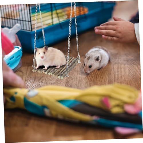 FOMIYES Wooden Crab Climbing Toy Natural Reptile Hammock for Bearded Dragons Lizards Snakes Basking Swing for Reptile Pets Easy to Clean