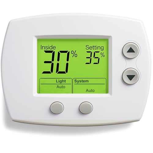 H6062A1000 Digital Humidistat/Dehumidistat Compatible with Honeywell H6062A1000 HumidiPro, OEM Upgrade H6062A1000/U Digital Humidistat, Smart LCD Display Humidity Control for Home and Indoor. -2 Year
