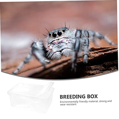 BESTonZON Practical Reptile Terrarium Full Observation Breeding Boxes for Spiders Lizards and Insects