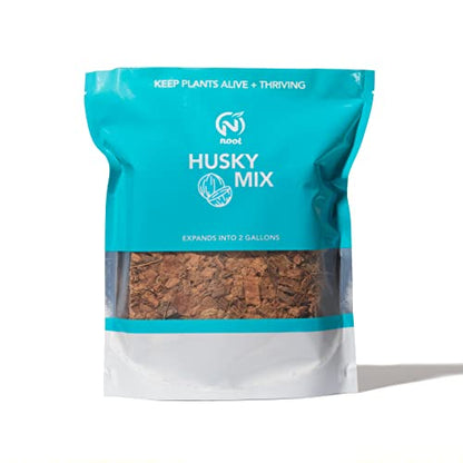 Noot Indoor Coconut Chips Husk Bark Potting Mix Coco Coir Brick. Avoid Root Rot with Fast Draining Soil. Houseplant, Monstera, Fiddle Leaf Fig, Orchid. Hydrate in Bag for ~ 2 Gal. - size: Husky Mix