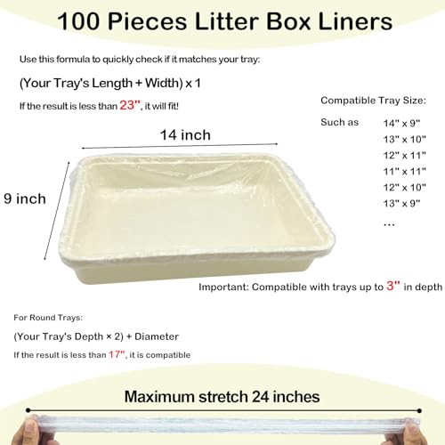Disposable Small Animal Cage Liners, Rabbit Litter Box Lines Pet Tray Liner Bags Guinea Pig Cage Toilet Plastic Film for Bird Hamster Chinchilla Hedgehog (100 PCS, 23'') - style: 100 PCS, 23''