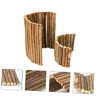 POPETPOP 2pcs Natural Hiding House for Hamsters and Reptiles Cozy Shelter for Tortoises Lizards and Secure Hiding Place for Pets