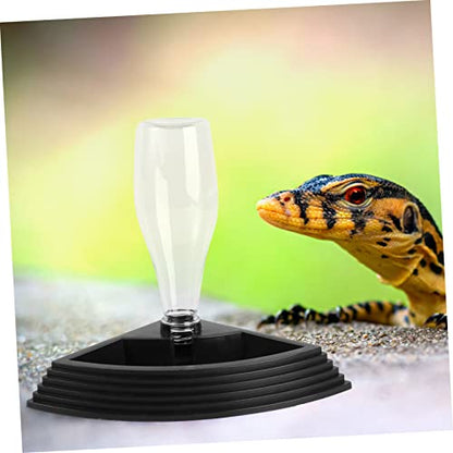 SUPVOX Reptile Tank Stand Water Fountain Pet Drinking Bowl Large Capacity Safe No Leak Easy Installation for Lizards and Tortoises