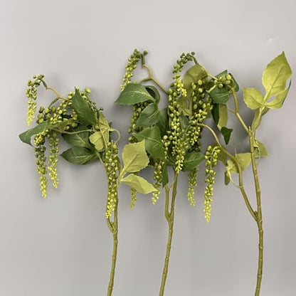 3 pcs Artificial Hanging Succulents Faux Burro's Tail Picks Trailing String of Pearls Succulent Fake Greenery Sprays for Basket Planter Centerpiece Floral Arrangement