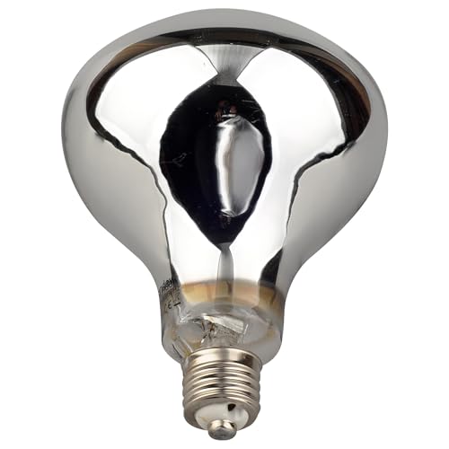 Sundew 160W Reptile Mercury Vapor Bulb, 120V E26 Base, Clear Glass UVA/UVB Basking Spot Lamp, R36 (115mm) - color: Clear