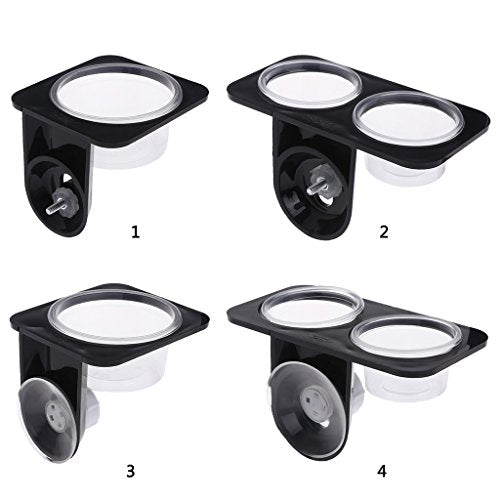 Suction Cup Reptiles Feeder Bowl Anti-Escape Food Bowl Drinker Bowl for Tortoise Iguana