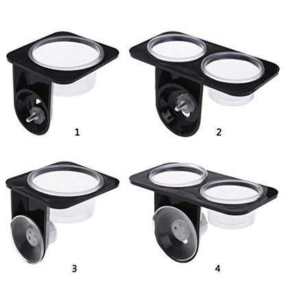 Suction Cup Reptiles Feeder Bowl Anti-Escape Food Bowl Drinker Bowl for Tortoise Iguana