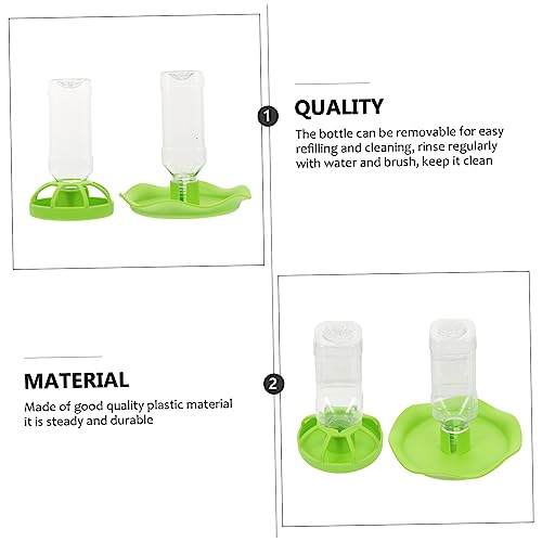 BESPORTBLE 2sets Reptile Feeding Dish Turtle and Lizard Water Bowls Easy to Pet Drinking Trays for Small Reptiles for Terrariums and Habitats