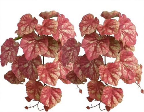 Reptile Plants for Terrarium, Artificial Hanging Plastic Plants with Suction Cups，Amphibian Tank Habitat Decor fit for Bearded Dragons Chameleon Lizards Snake 2Pack (ee) - color: Ee
